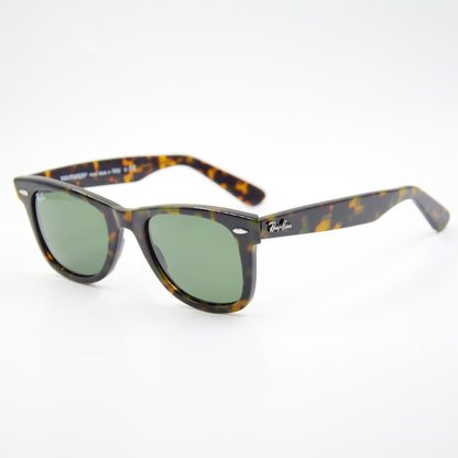 Solaire : RayBan WAYFARER RB2140 902 Havane/Vert