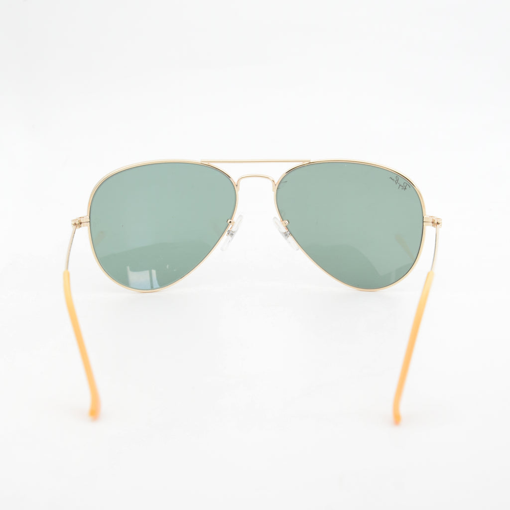 SOLAIRE :RAYBAN AVIATOR RB3025 GOLD/VERT
