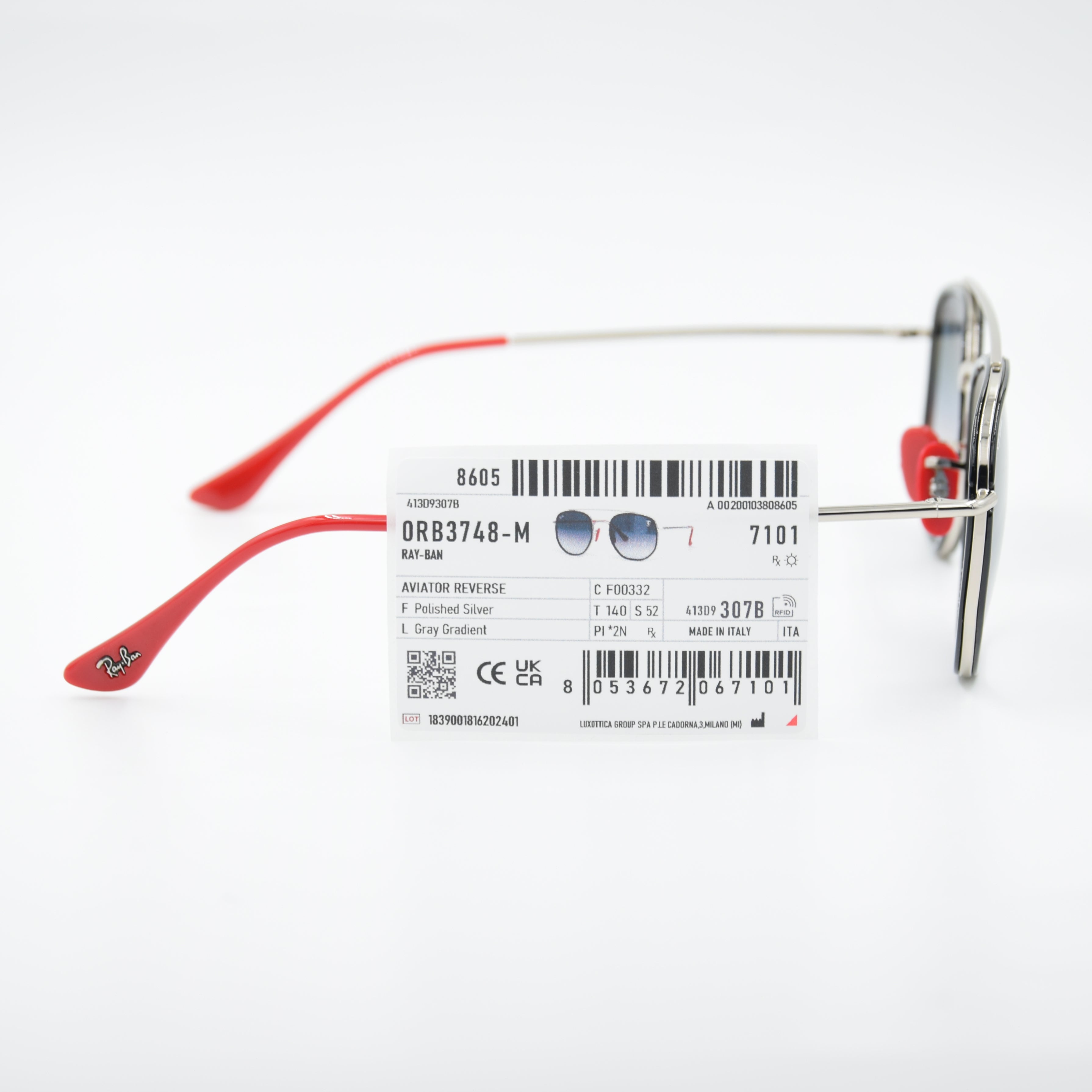 SOLAIRE :RAY-BAN RB3748-M FERRARI F003/32