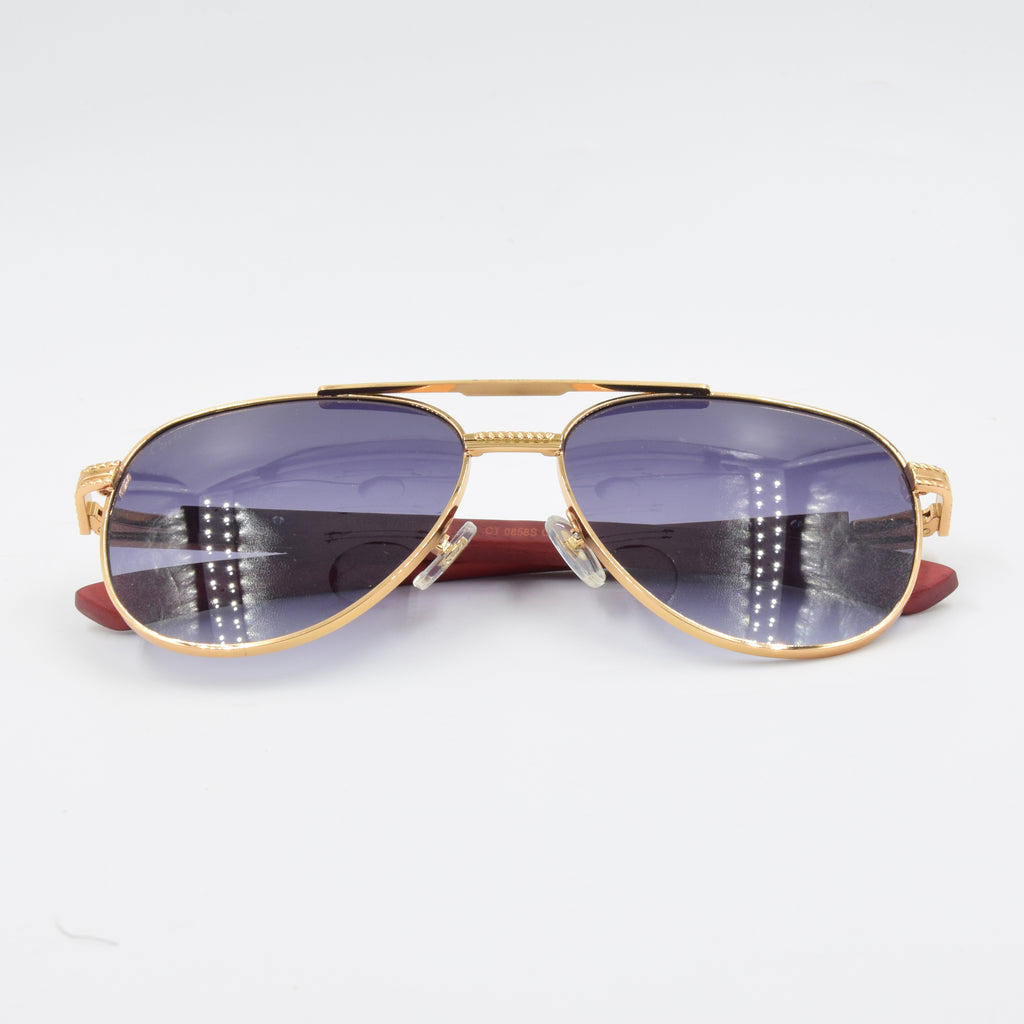 SOLAIRE : CARTIER CT0858 CAT.3 NOIR-GOLD (BRAS EN BOIS)