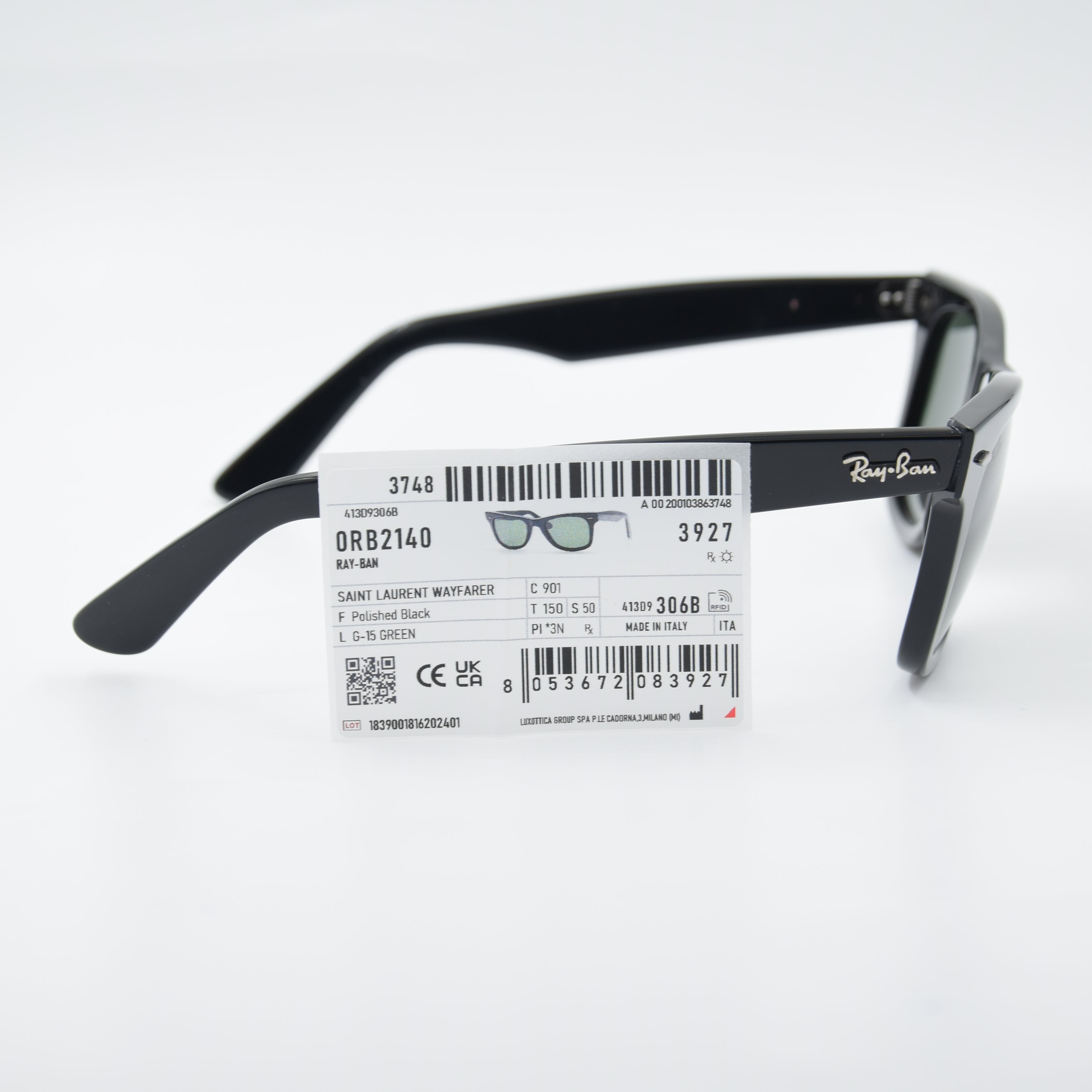 SOLAIRE :SAINT LAURENT WAYFARER RB2140 C901