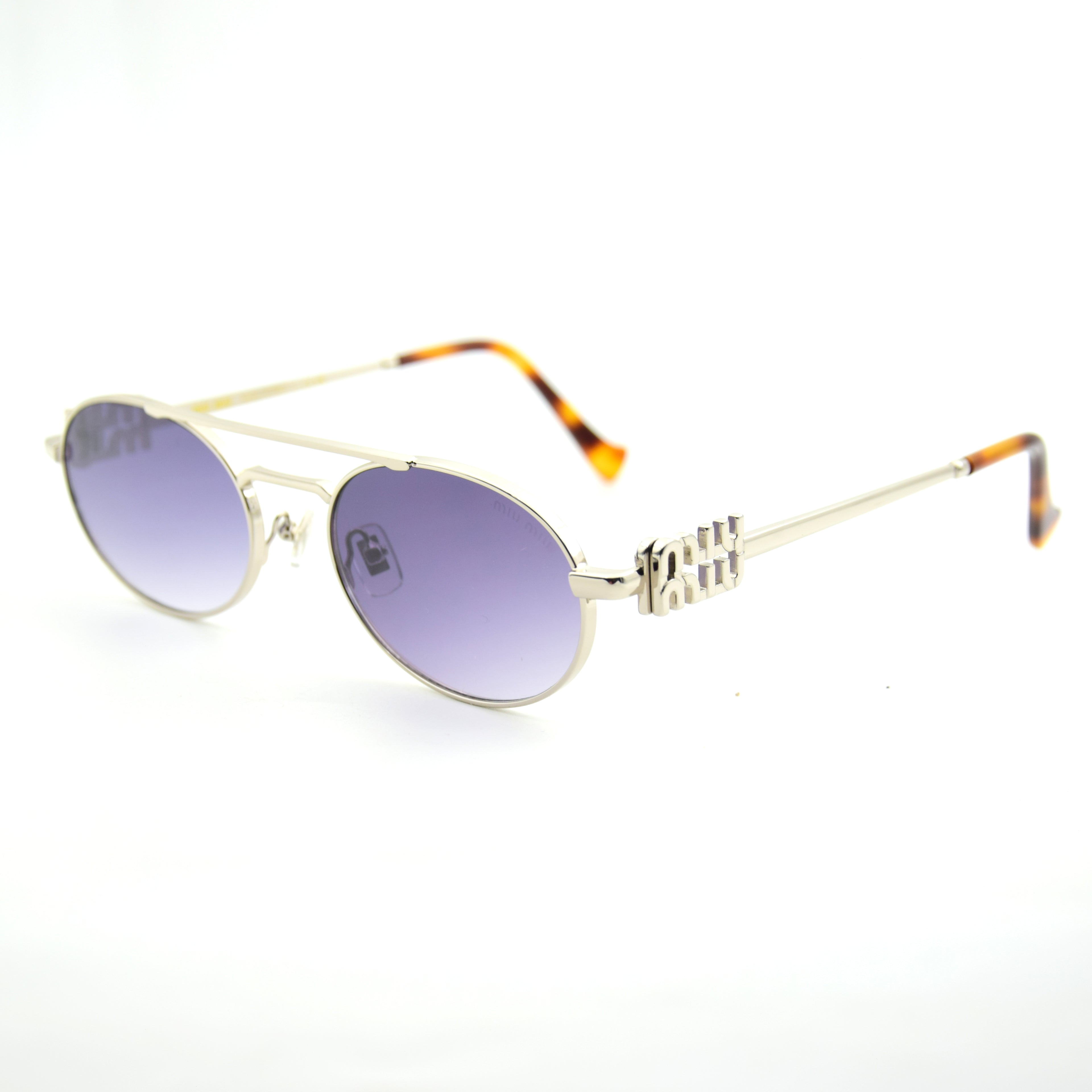 SOLAIRE: MIU MIU MU54ZS SILVER/BLACK