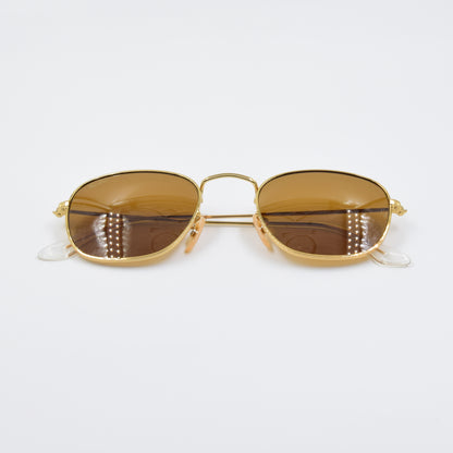 Solaire : Ray-Ban RB3857 FRANK Marron/Gold