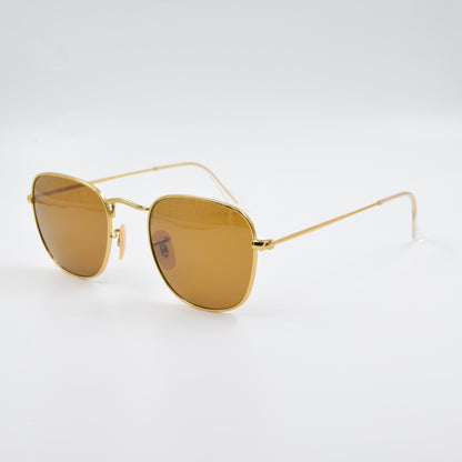 Solaire : Ray-Ban RB3857 FRANK Marron/Gold