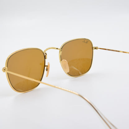 Solaire : Ray-Ban RB3857 FRANK Marron/Gold