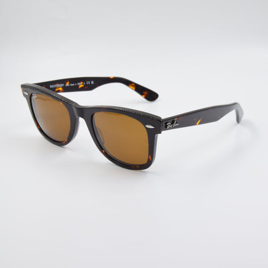 Solaire : Ray-Ban RB2140 WAYFARER Marron/Havane