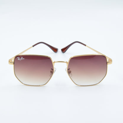 Solaire : Ray-Ban RB3764D Marron/Gold