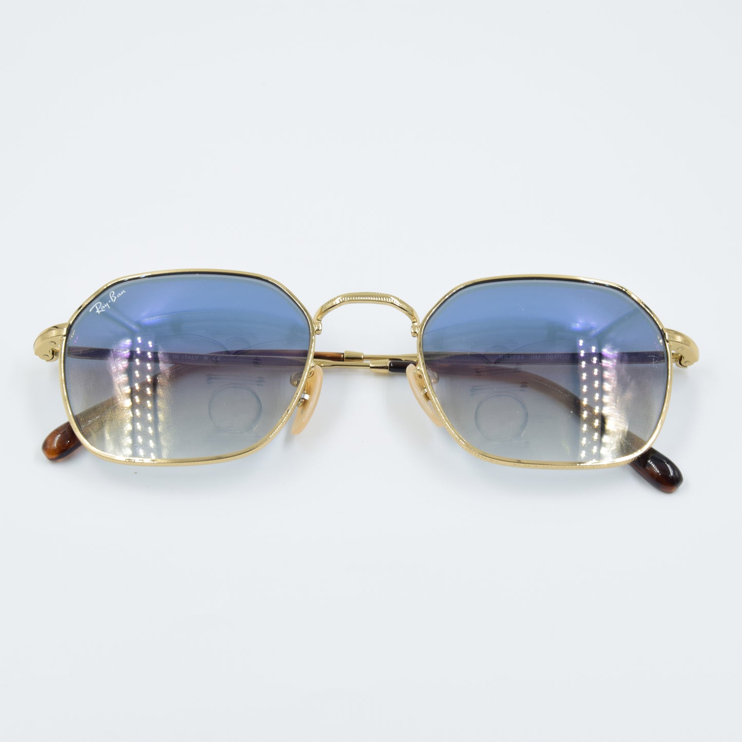 Solaire : Ray-Ban RB3694 JIM Bleu/Gold