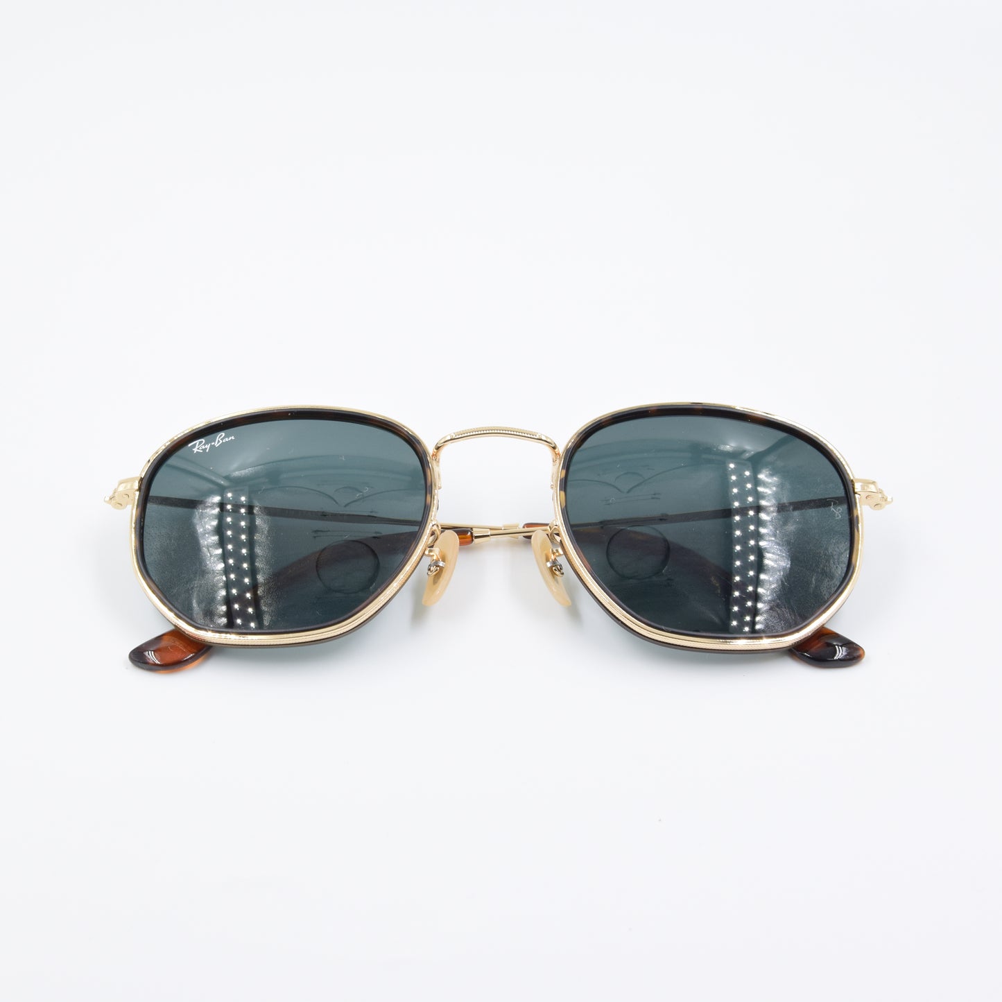 Solaire : Ray-Ban RB3548M 001/62 Gold/Vert