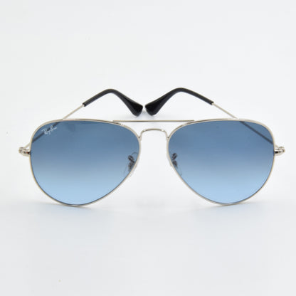 RayBan RB3025 Aviator Bleu/Silver