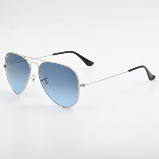 RayBan RB3025 Aviator Bleu/Silver