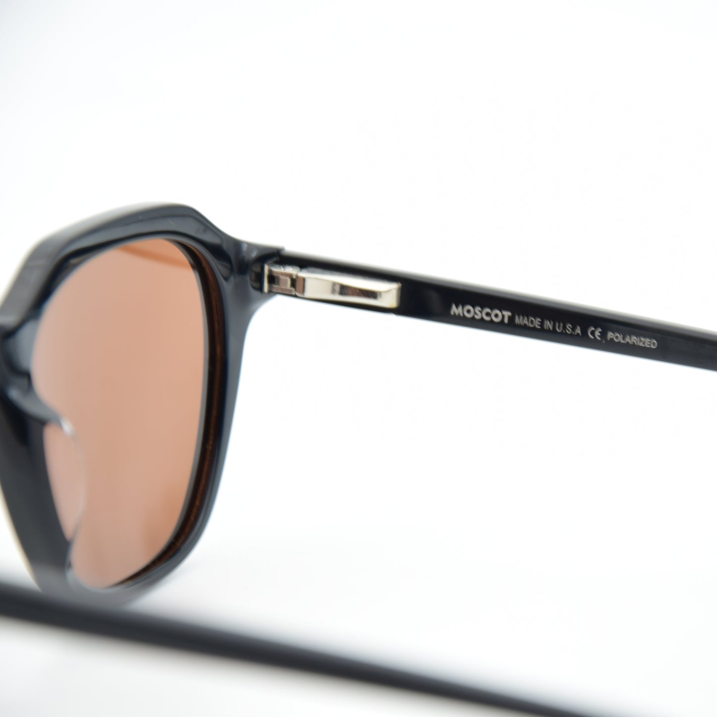 SOLAIRE : Moscot FG1320 Black/Marron U.S.A ( Polarisé )