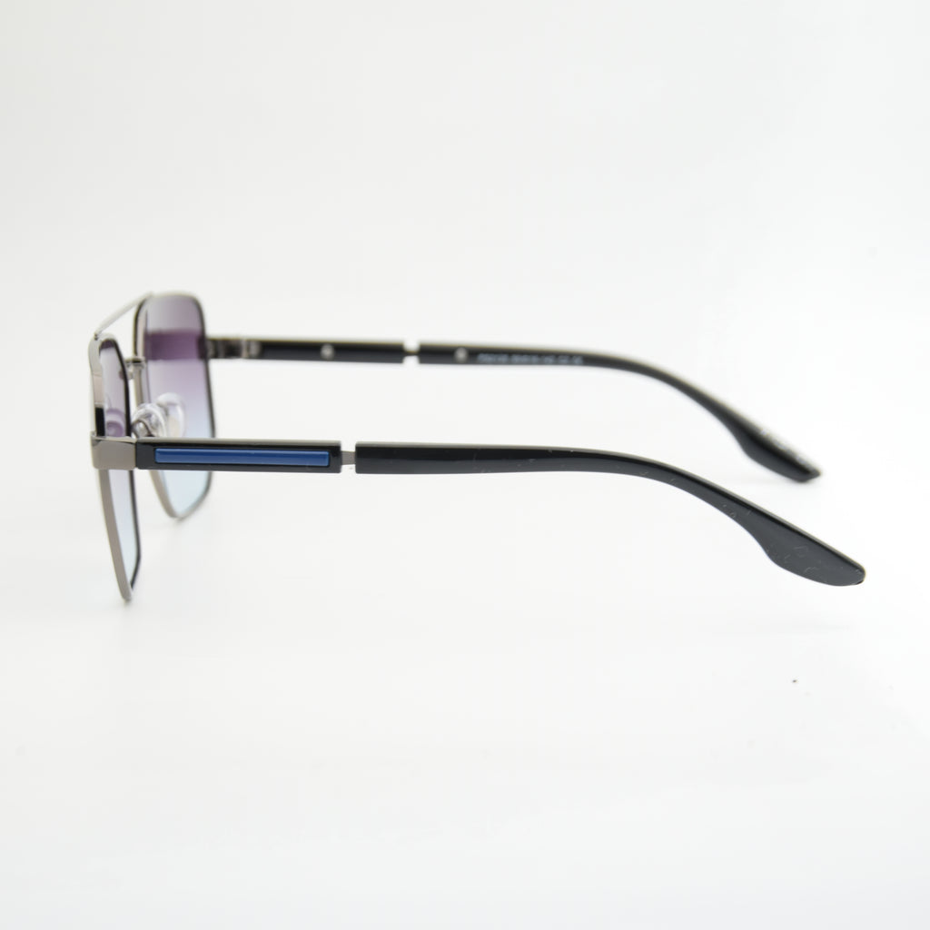 SOLAIRE : PRADA PS2125 SILVER/BLEU ( POLARISÉ )