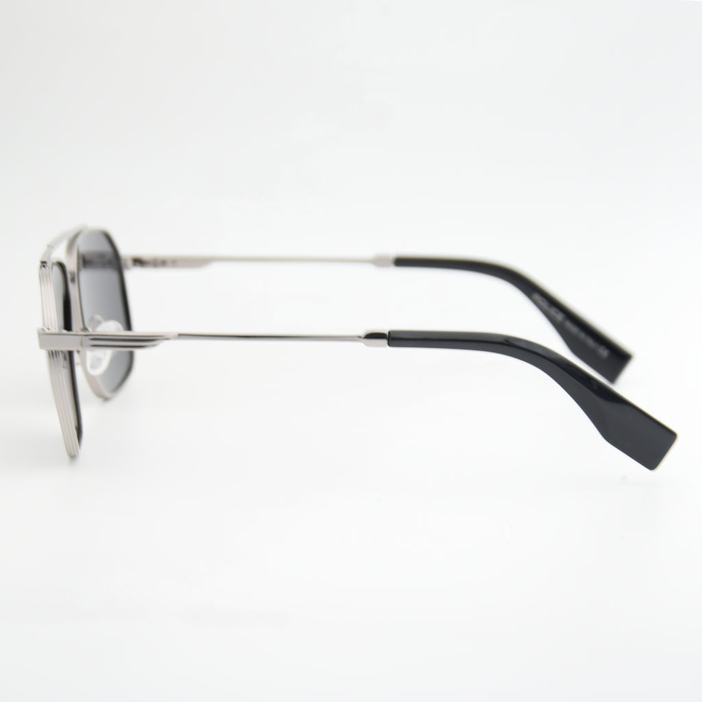 SOLAIRE : POLICE MB24806 SILVER/NOIR ( POLARISÉ )