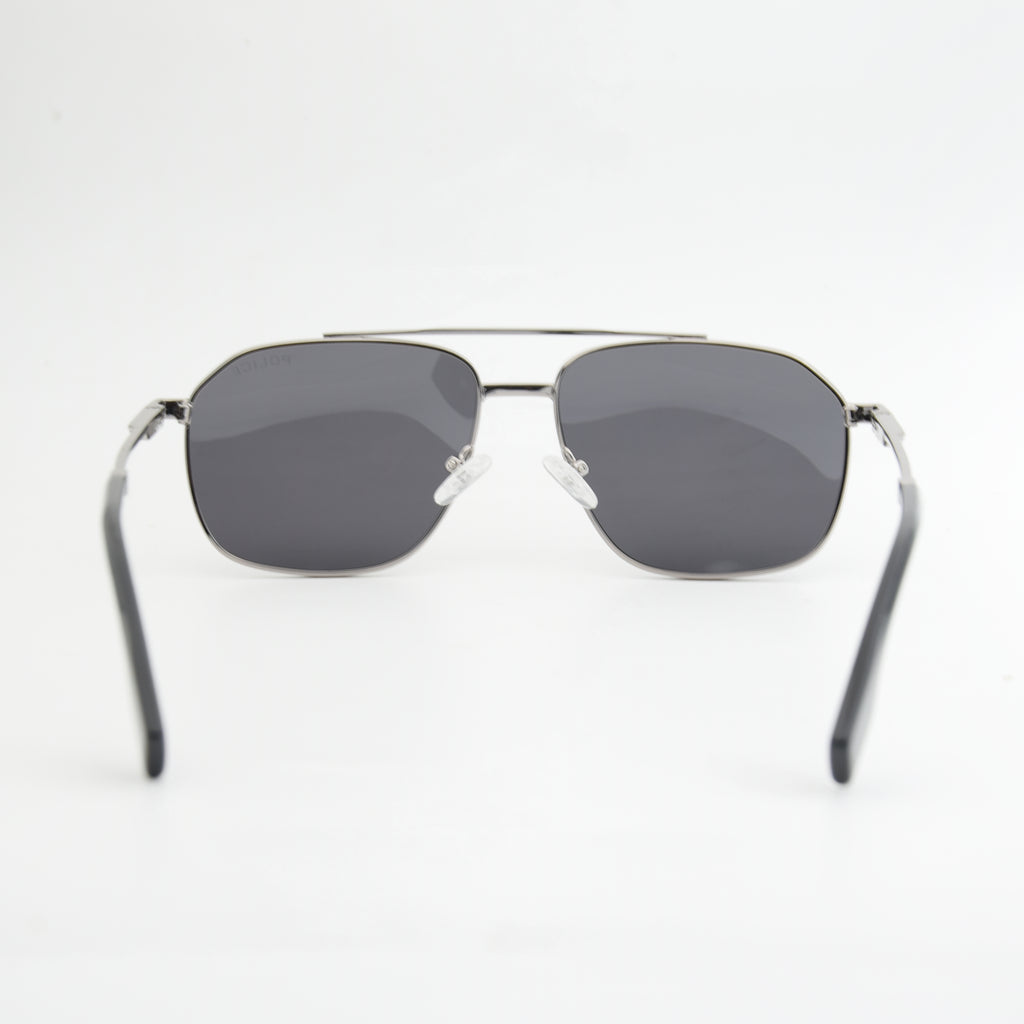 SOLAIRE : POLICE MB24806 SILVER/NOIR ( POLARISÉ )