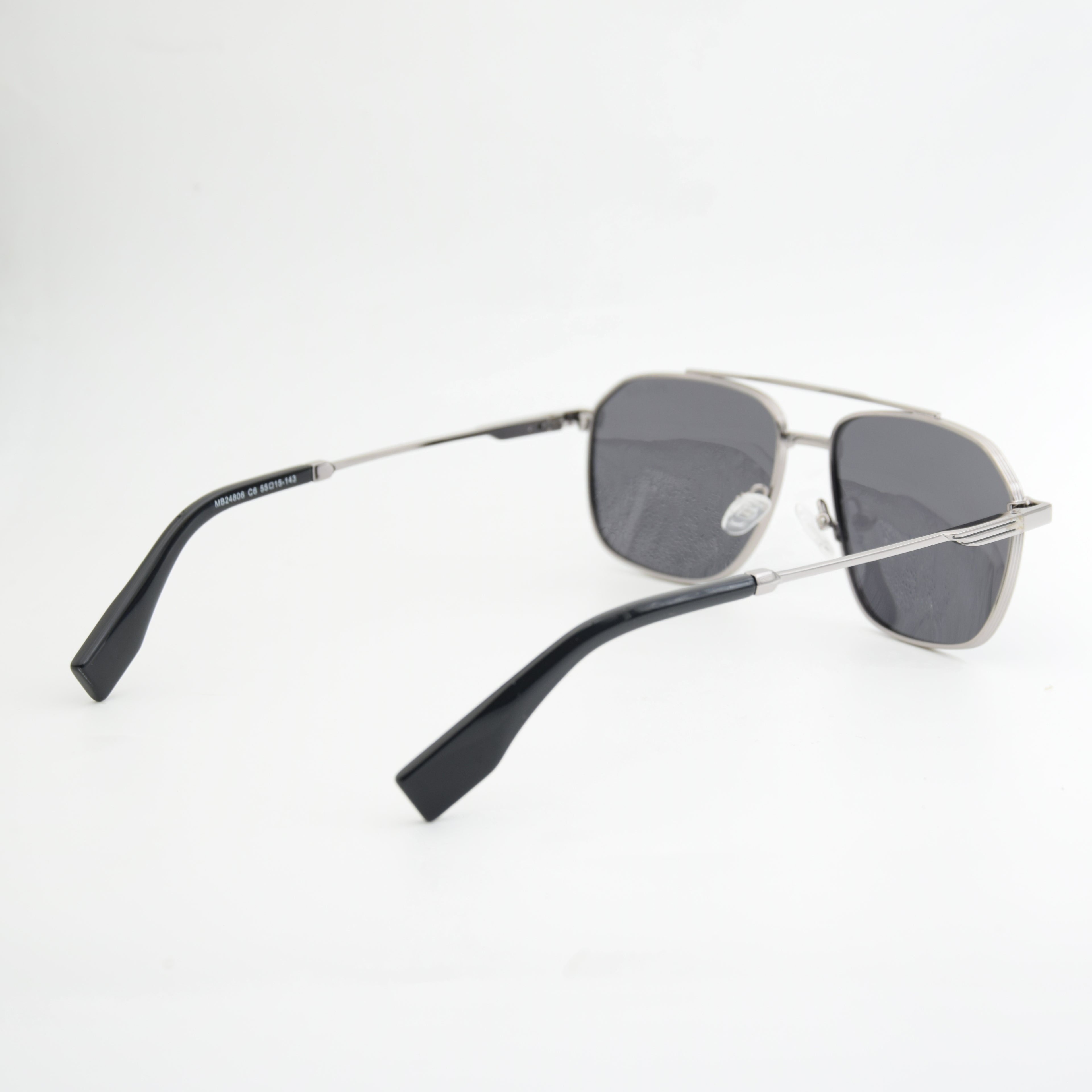 SOLAIRE : POLICE MB24806 SILVER/NOIR ( POLARISÉ )