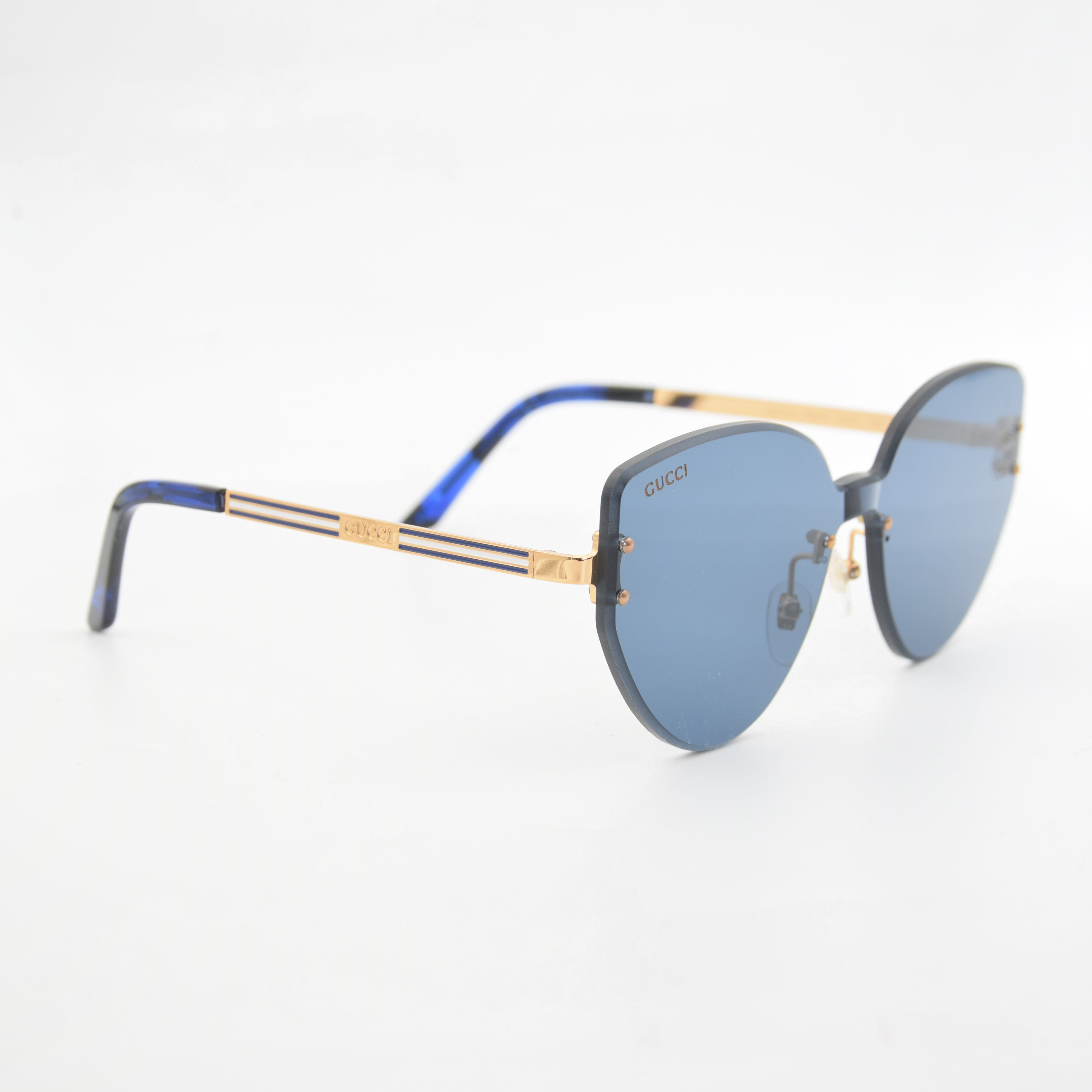 SOLAIRE :GUCCI GG1624 BLEU/GOLD