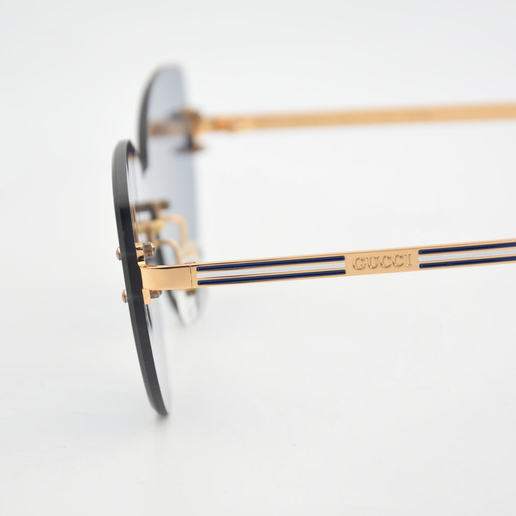 SOLAIRE :GUCCI GG1624 BLEU/GOLD