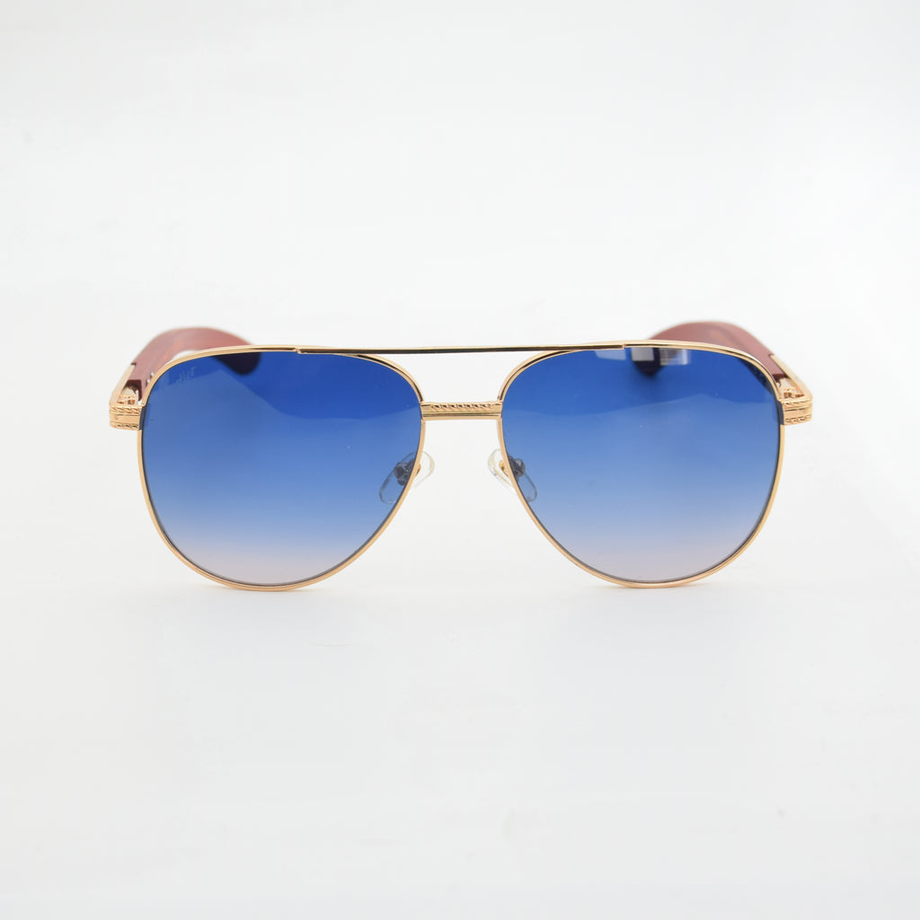 SOLAIRE :CARTIER CT0858S CAT.3 BLEU SANTOS-DUMONT
