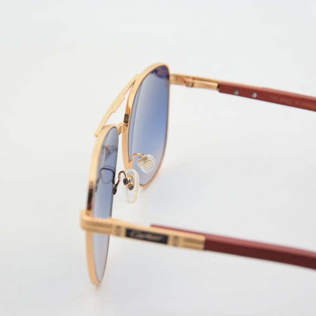 SOLAIRE :CARTIER CT0858S CAT.3 BLEU SANTOS-DUMONT