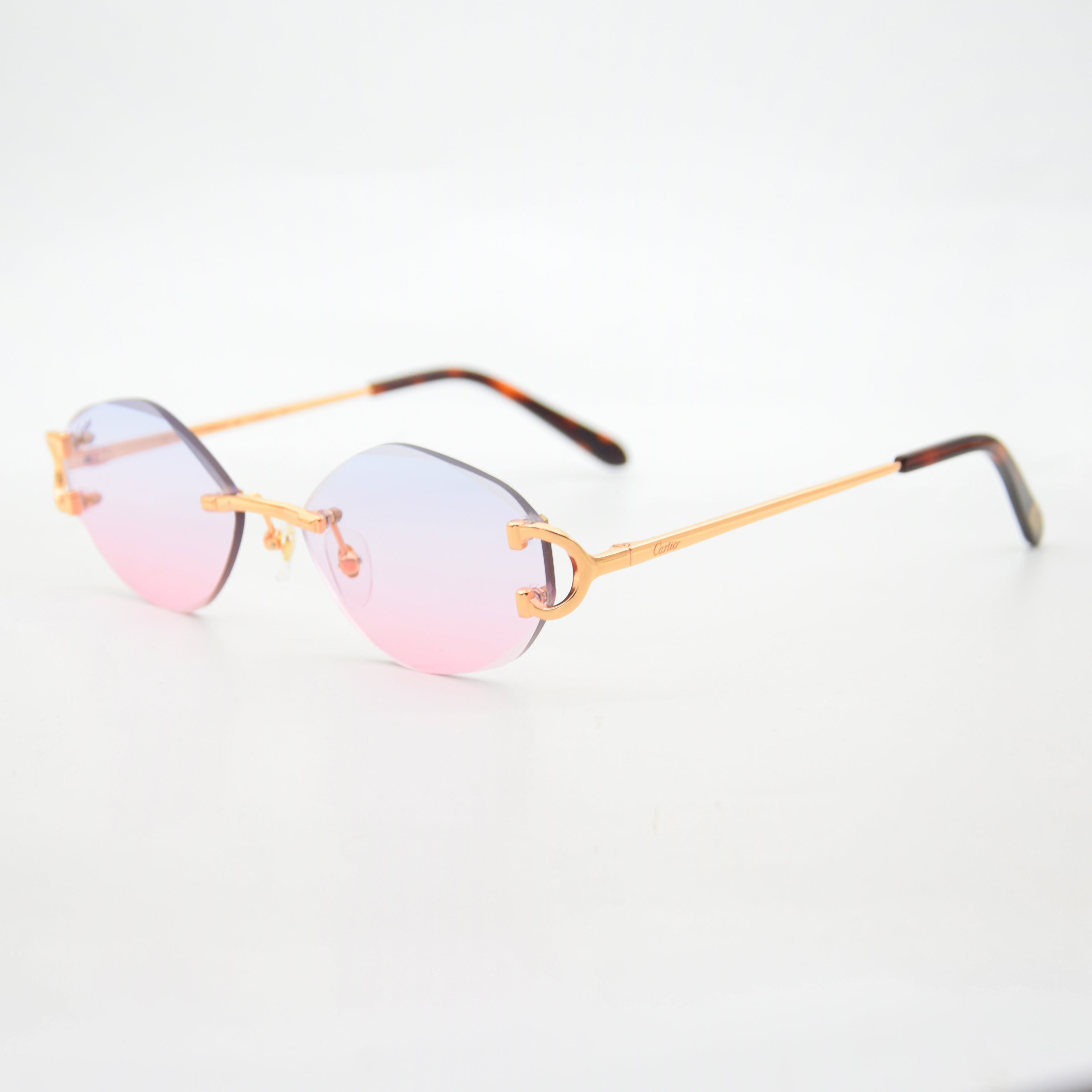 SOLAIRE :CARTIER CT0092O BLEU/PINK