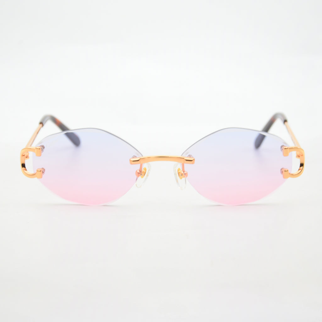 SOLAIRE :CARTIER CT0092O BLEU/PINK