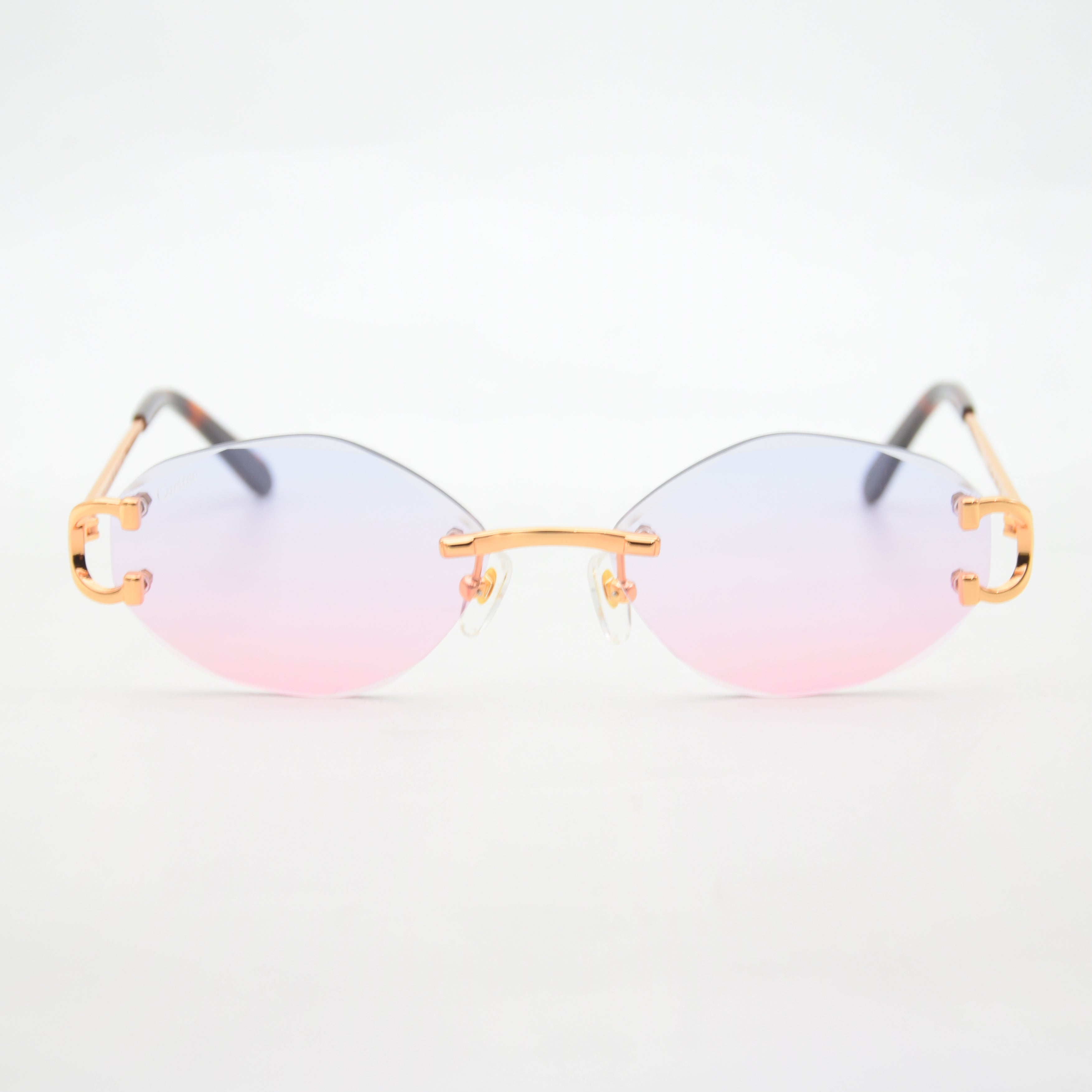 SOLAIRE :CARTIER CT0092O BLEU/PINK