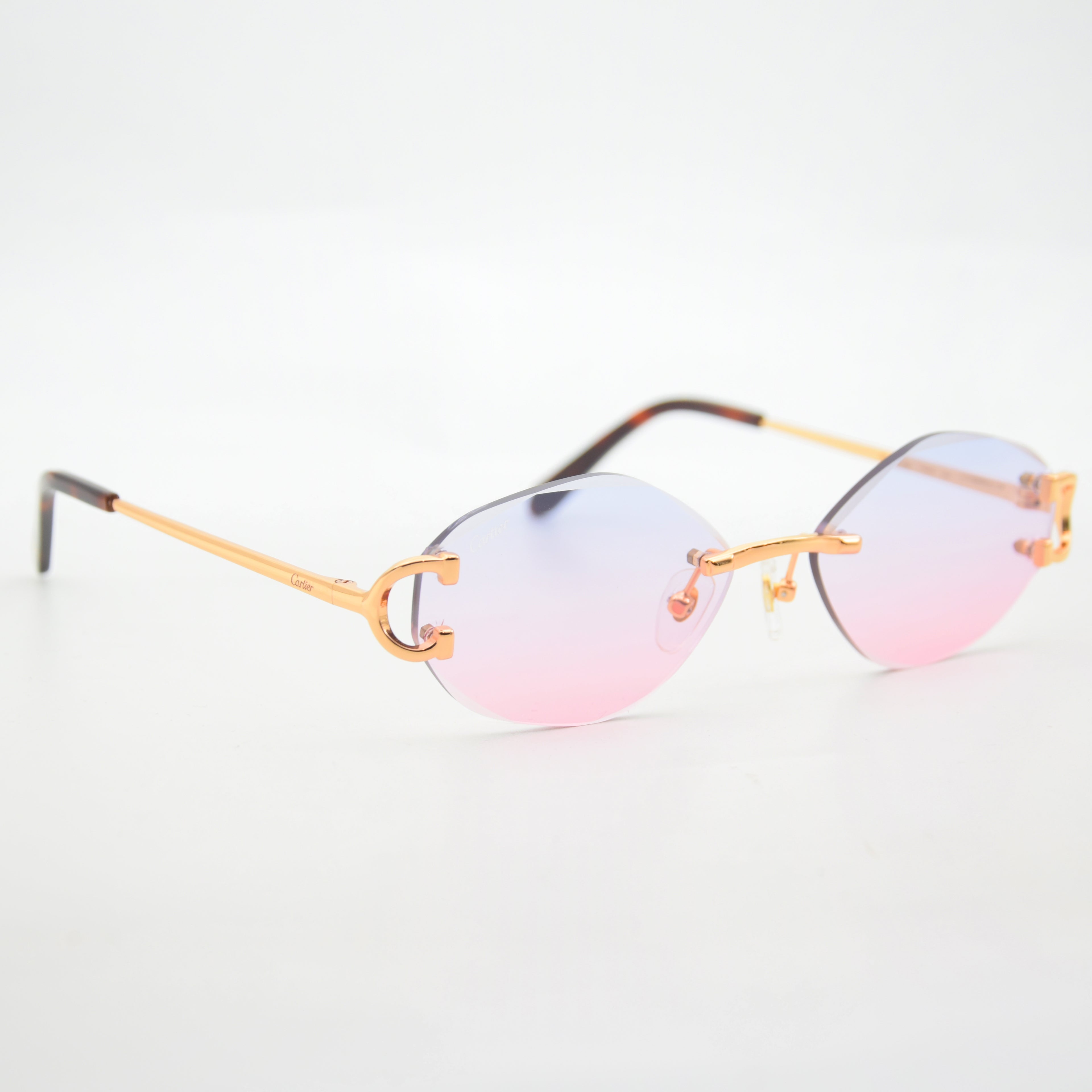 SOLAIRE :CARTIER CT0092O BLEU/PINK