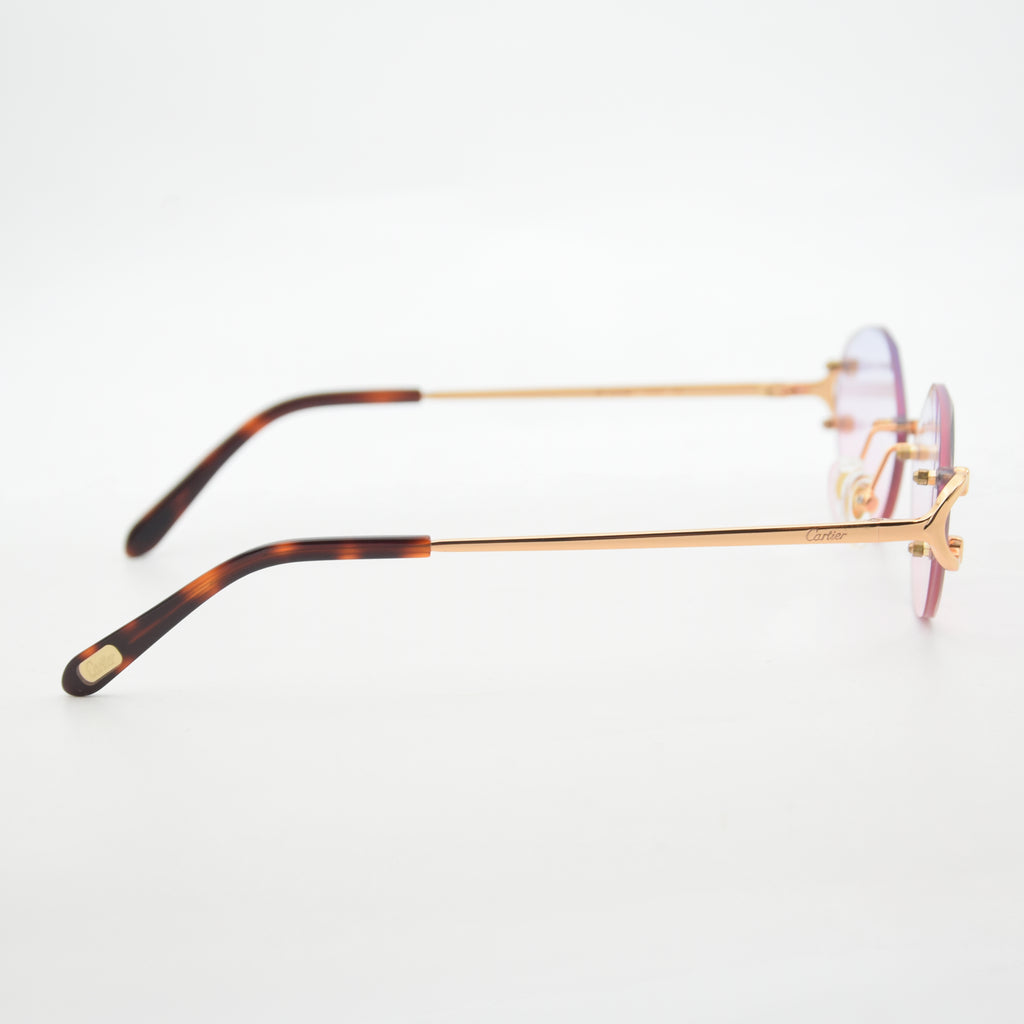 SOLAIRE :CARTIER CT0092O BLEU/PINK