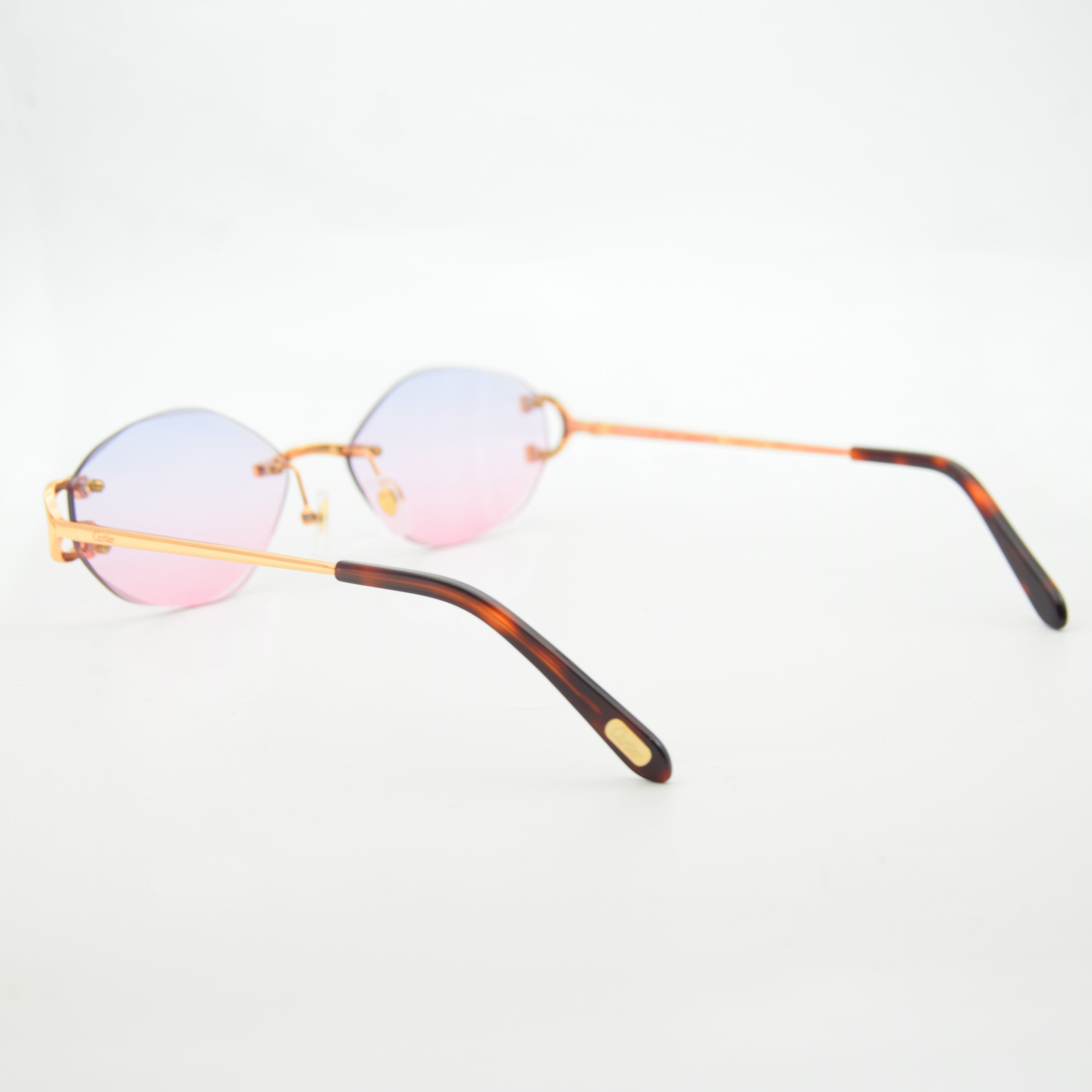SOLAIRE :CARTIER CT0092O BLEU/PINK