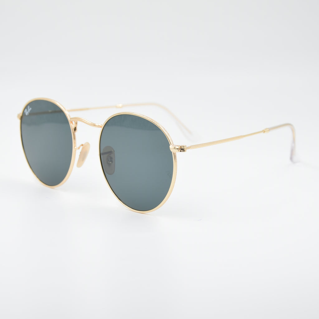 SOLAIRE :RAY-BAN RB3447 ROUND METAL 001/62