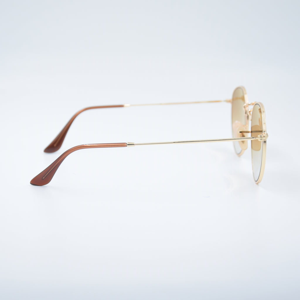 SOLAIRE :RAY-BAN RB3447 ROUND METAL 001/51